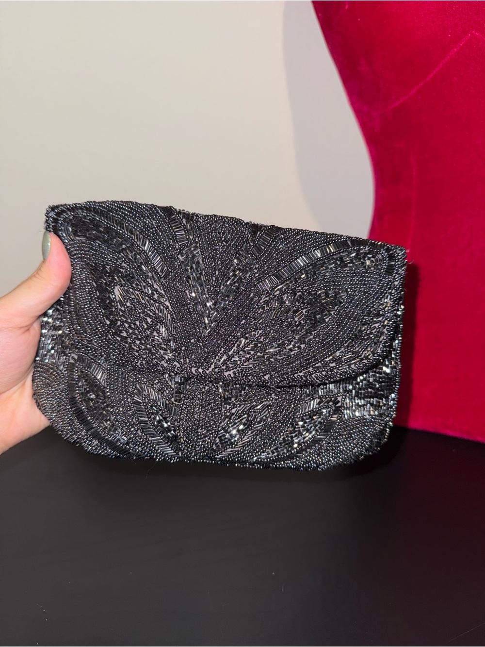 Beaded Evening Clutch Bag